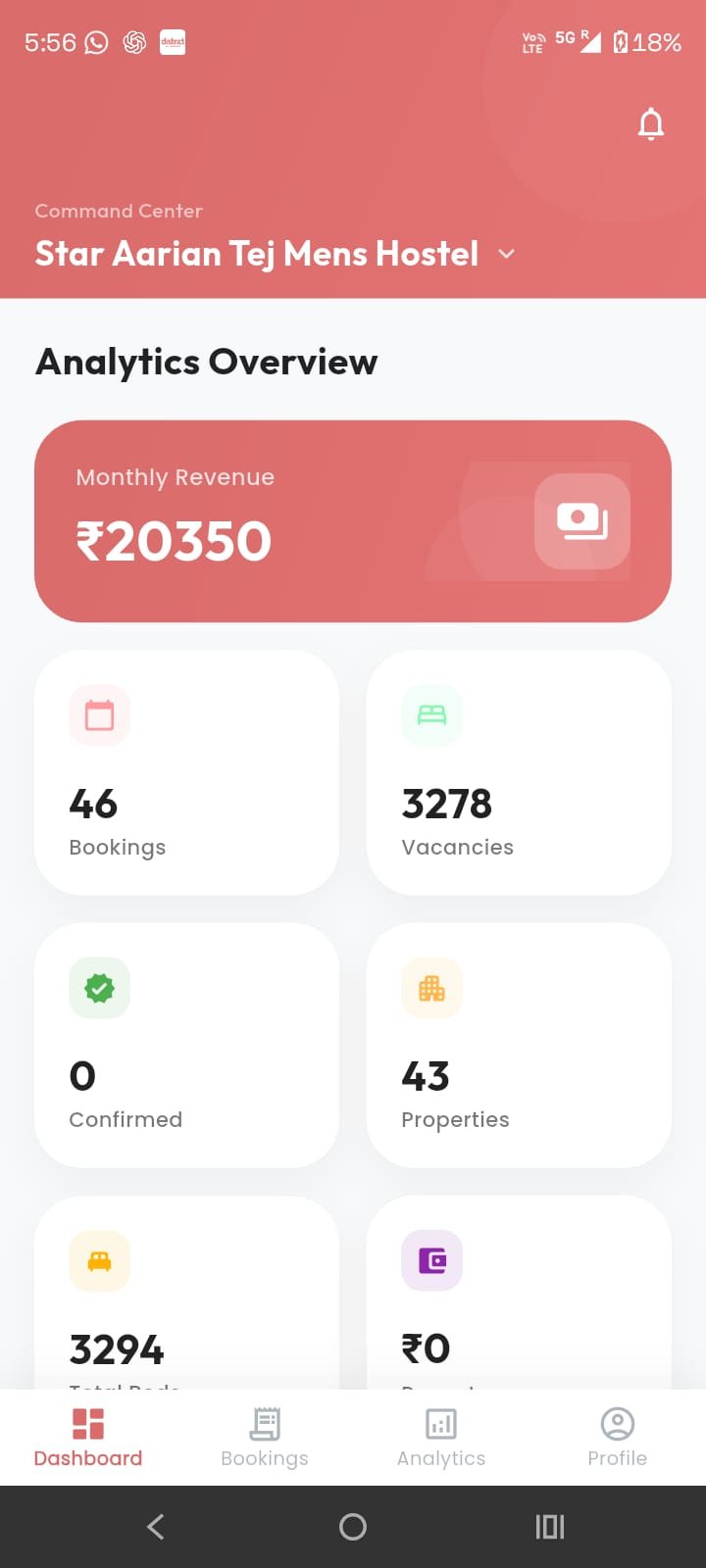 App screen
